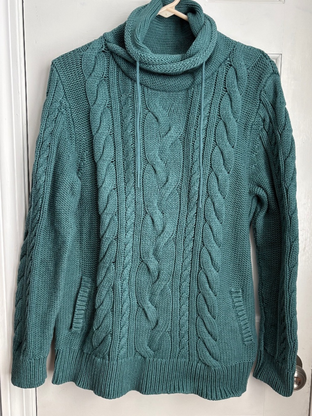 LL Bean Cowl neck sweater, Size L